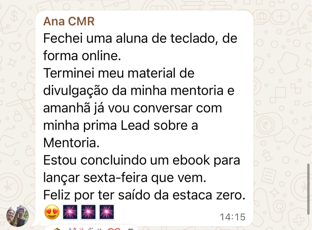 Depoimento de aluno